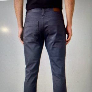 Prana Bridger Slim Tapered Jean Size 32W x 32L Organic Cotton Dark Gray